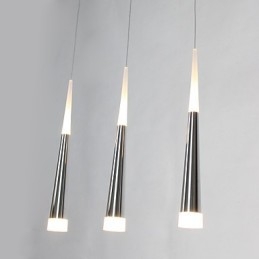 Luminárias pendentes modernas contemporâneas para jantar infantil de metal com dossel longo