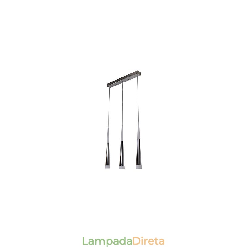 Luminárias pendentes modernas contemporâneas para jantar infantil de metal com dossel longo