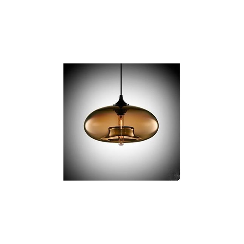 O lustre circular de vidro