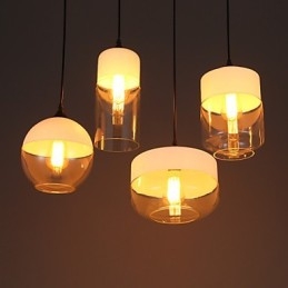 A loja Nordic Creative Stair Shop'S Art Wrought Iron Glass Chandelier Lamp