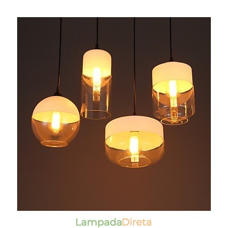 A loja Nordic Creative Stair Shop'S Art Wrought Iron Glass Chandelier Lamp A loja Nordic Creative Stair Shop'S Art Wrought Iron Glass Chandelier Lamp