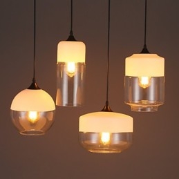 A loja Nordic Creative Stair Shop'S Art Wrought Iron Glass Chandelier Lamp