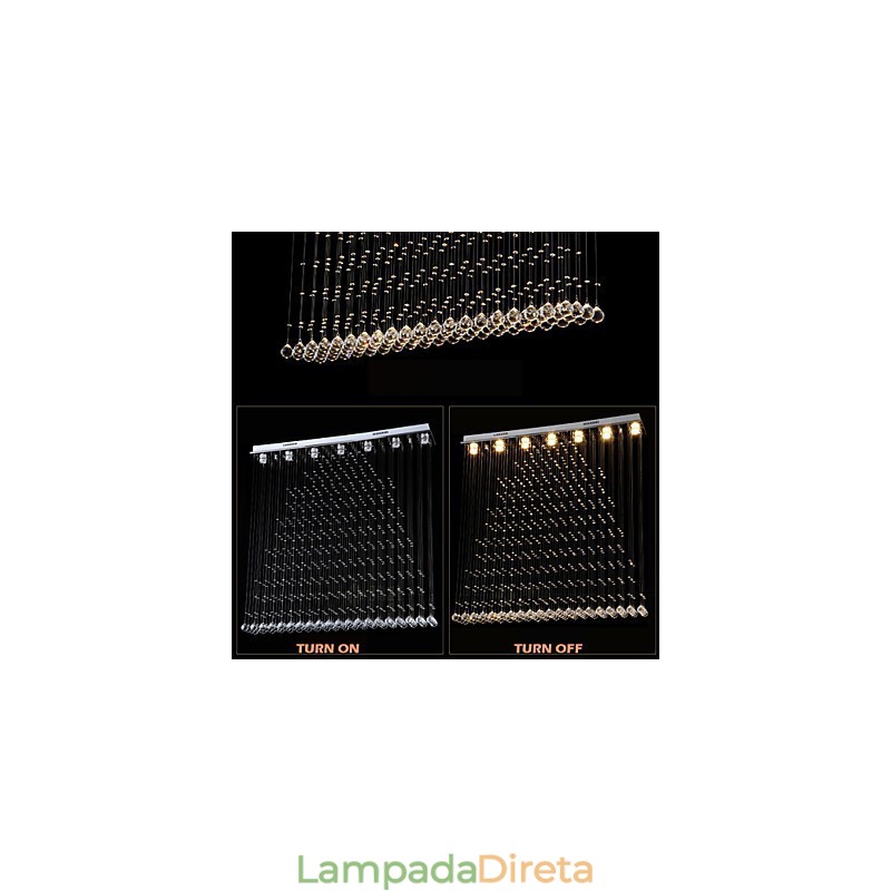 K9 Cristal Pingente Luz Pendurado Fio Lustre Iluminação Lâmpadas de Teto