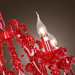 Lustre moderno contemporâneo de cristal cromado em metal