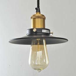 Luminária pendente de metal estilo country mini com pintura
