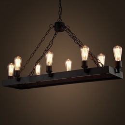 Lustre moderno retrô loft lustre americano country criativo industrial café lâmpada luzes
