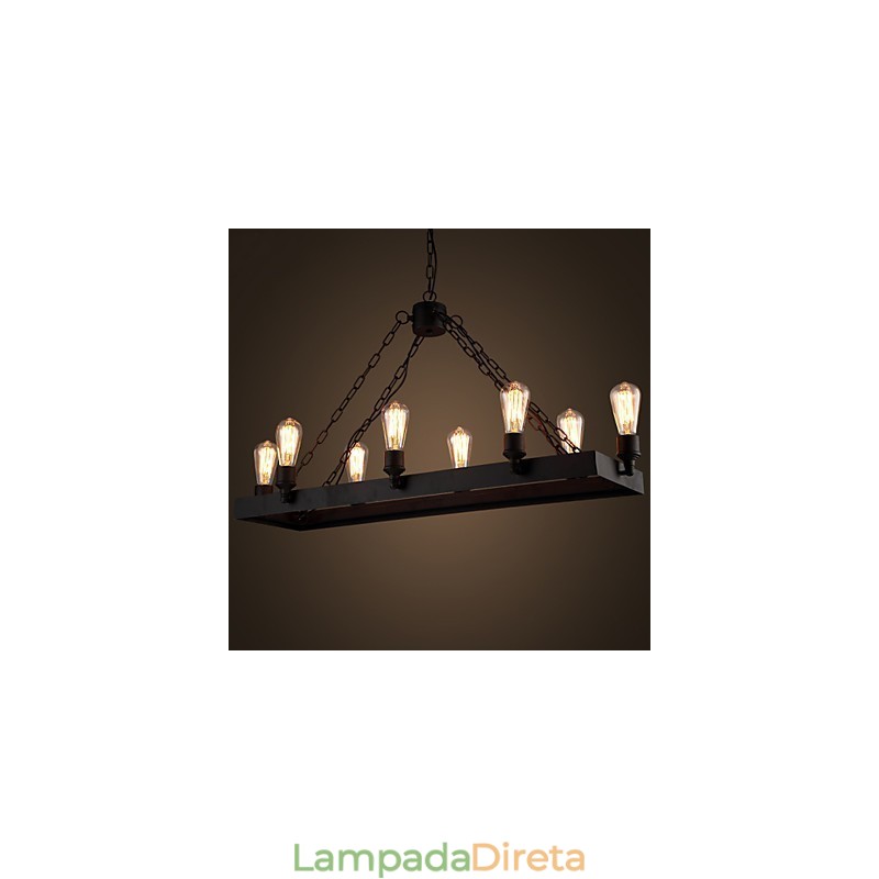 Lustre moderno retrô loft lustre americano country criativo industrial café lâmpada luzes