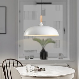 Luminária pendente retrô com pintura em madeira e metal, luminária pendente de café