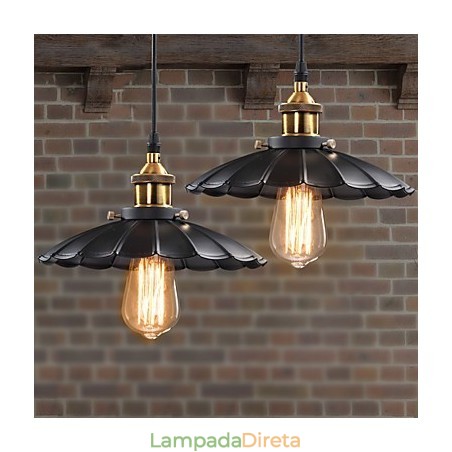 Luminária pendente estilo europeu clássico retrô, luminária de metal com arte droplight Luminária pendente estilo europeu clássico retrô, luminária de metal com arte droplight