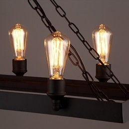 Lustre moderno retrô loft lustre americano country criativo industrial café lâmpada luzes