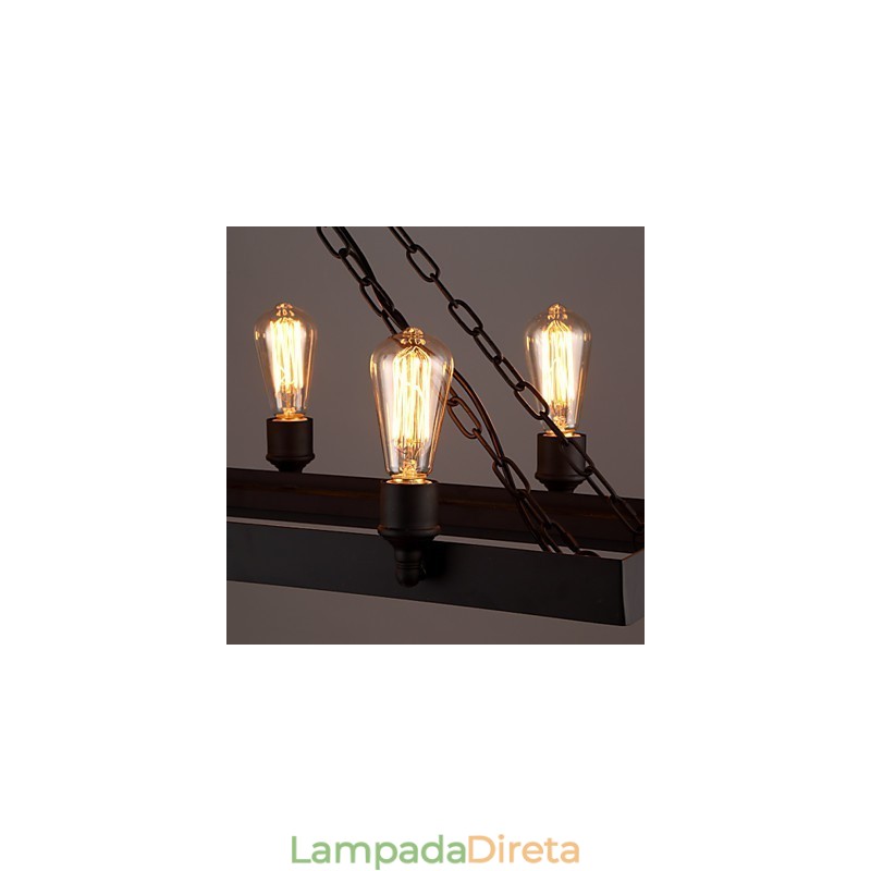 Lustre moderno retrô loft lustre americano country criativo industrial café lâmpada luzes