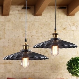 Luminária pendente estilo europeu clássico retrô, luminária de metal com arte droplight