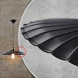 Luminária pendente estilo europeu clássico retrô, luminária de metal com arte droplight