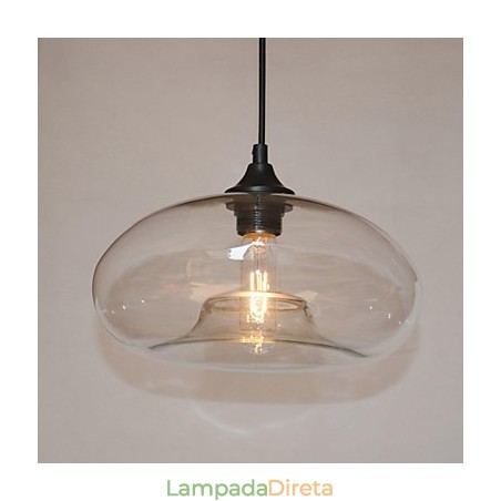 Característica moderna 1 pingente de luz com sombra transparente Característica moderna 1 pingente de luz com sombra transparente