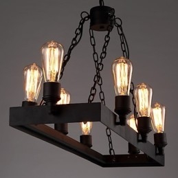 Lustre moderno retrô loft lustre americano country criativo industrial café lâmpada luzes
