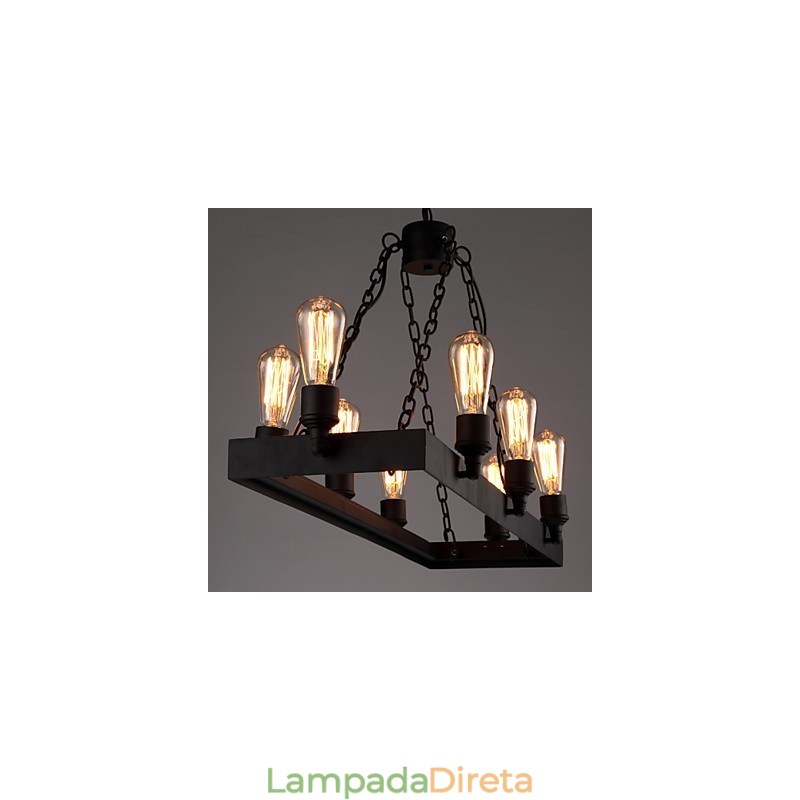 Lustre moderno retrô loft lustre americano country criativo industrial café lâmpada luzes