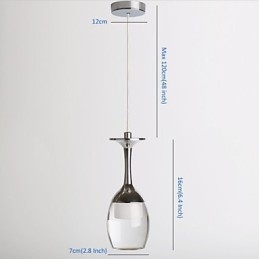 Luminárias pendentes 1 luz Mini estilo moderno contemporâneo Metal