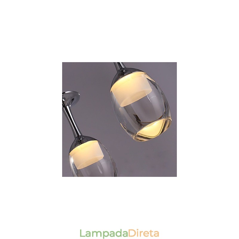 Luminárias pendentes 1 luz Mini estilo moderno contemporâneo Metal