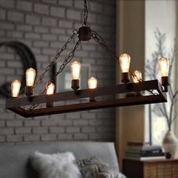 Lustre moderno retrô loft lustre americano country criativo industrial café lâmpada luzes