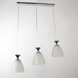 Luminária pendente moderna contemporânea estilo mini ilha cromada