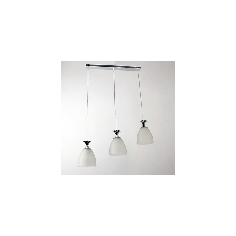 Luminária pendente moderna contemporânea estilo mini ilha cromada