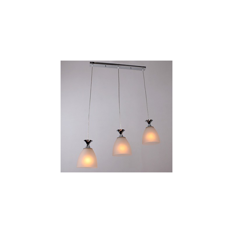Luminária pendente moderna contemporânea estilo mini ilha cromada