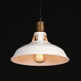 Lâmpada de luz suspensa de ferro forjado com cabeça única e originalidade em estilo country americano