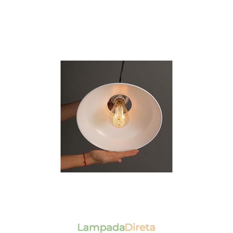 Lâmpada de luz suspensa de ferro forjado com cabeça única e originalidade em estilo country americano