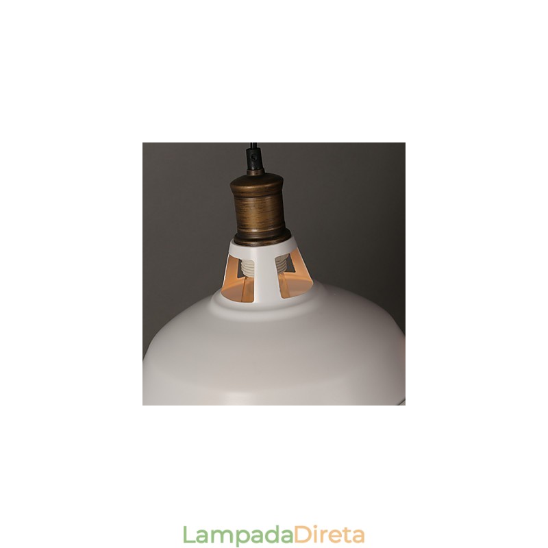 Lâmpada de luz suspensa de ferro forjado com cabeça única e originalidade em estilo country americano