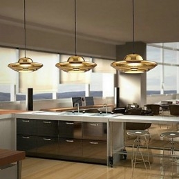 Luz pendente de metal galvanizado country para garagem