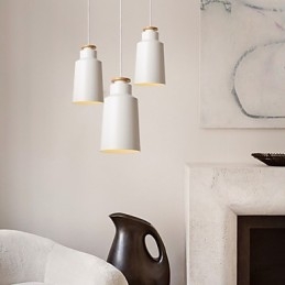 Luminárias pendentes modernas contemporâneas de metal