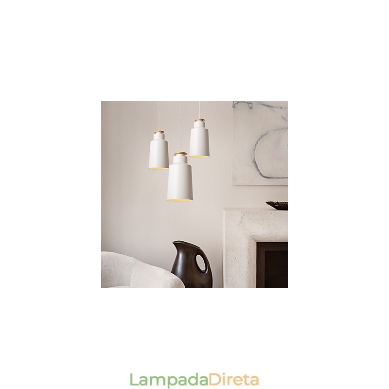Luminárias pendentes modernas contemporâneas de metal