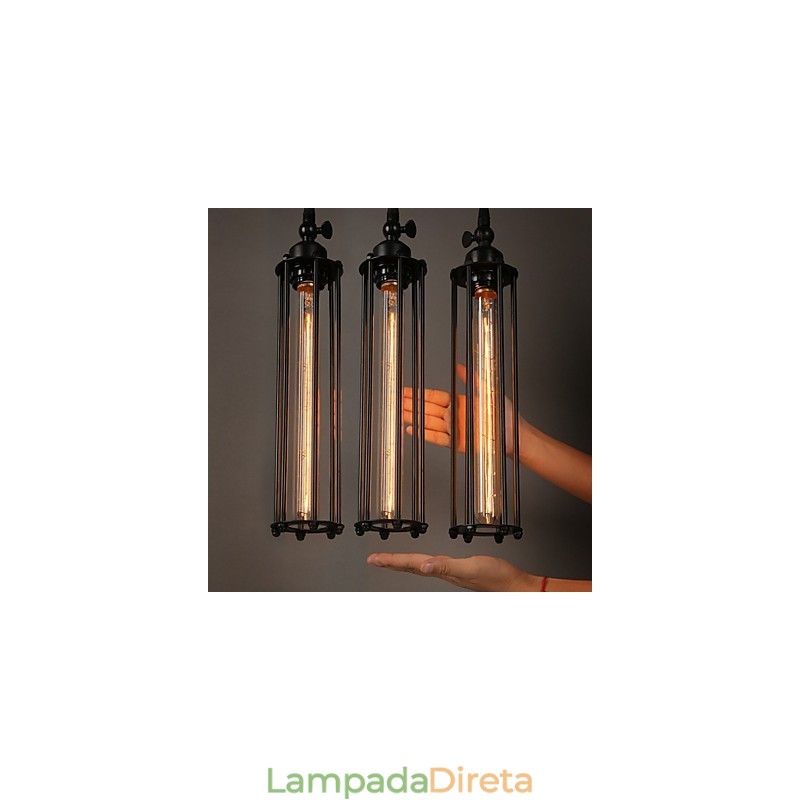 Estilo europeu criativo restaurando formas antigas de ferro forjado Alcatraz Single Head Droplight