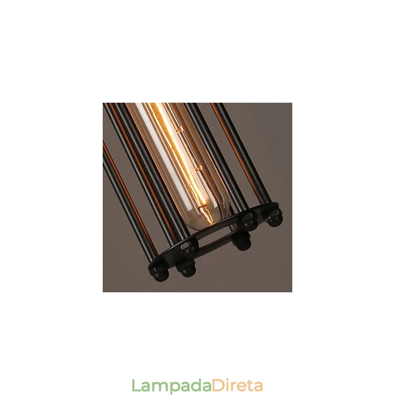 Estilo europeu criativo restaurando formas antigas de ferro forjado Alcatraz Single Head Droplight