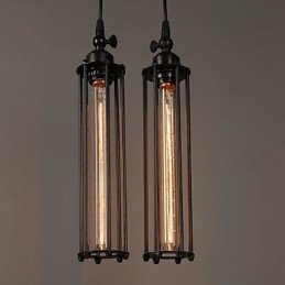 Estilo europeu criativo restaurando formas antigas de ferro forjado Alcatraz Single Head Droplight