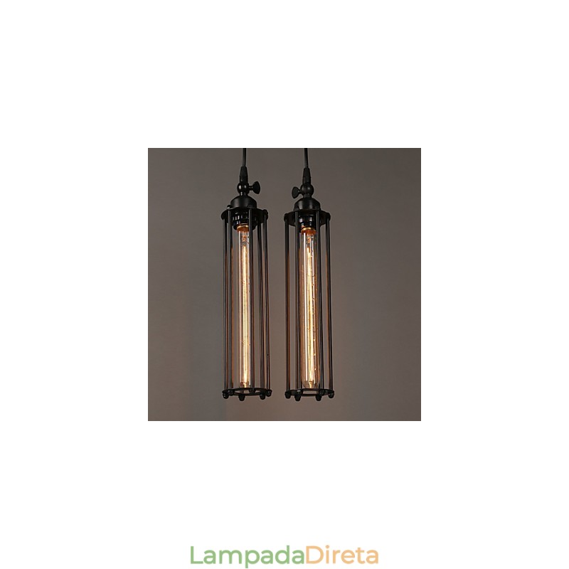 Estilo europeu criativo restaurando formas antigas de ferro forjado Alcatraz Single Head Droplight