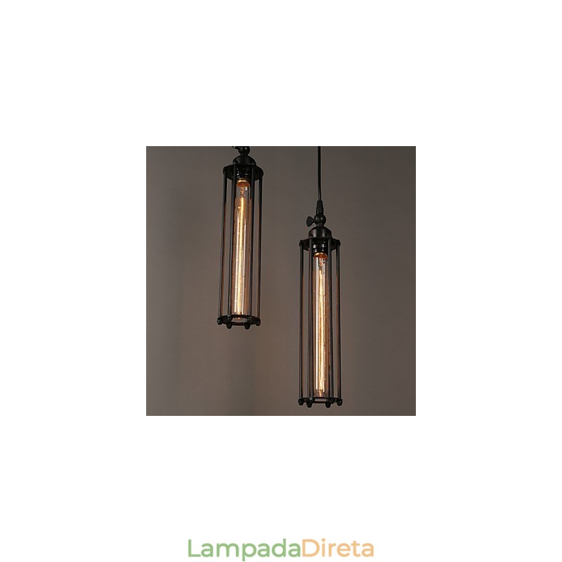 Estilo europeu criativo restaurando formas antigas de ferro forjado Alcatraz Single Head Droplight