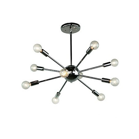 Luminária pendente estilo country mini metal cromado Luminária pendente estilo country mini metal cromado