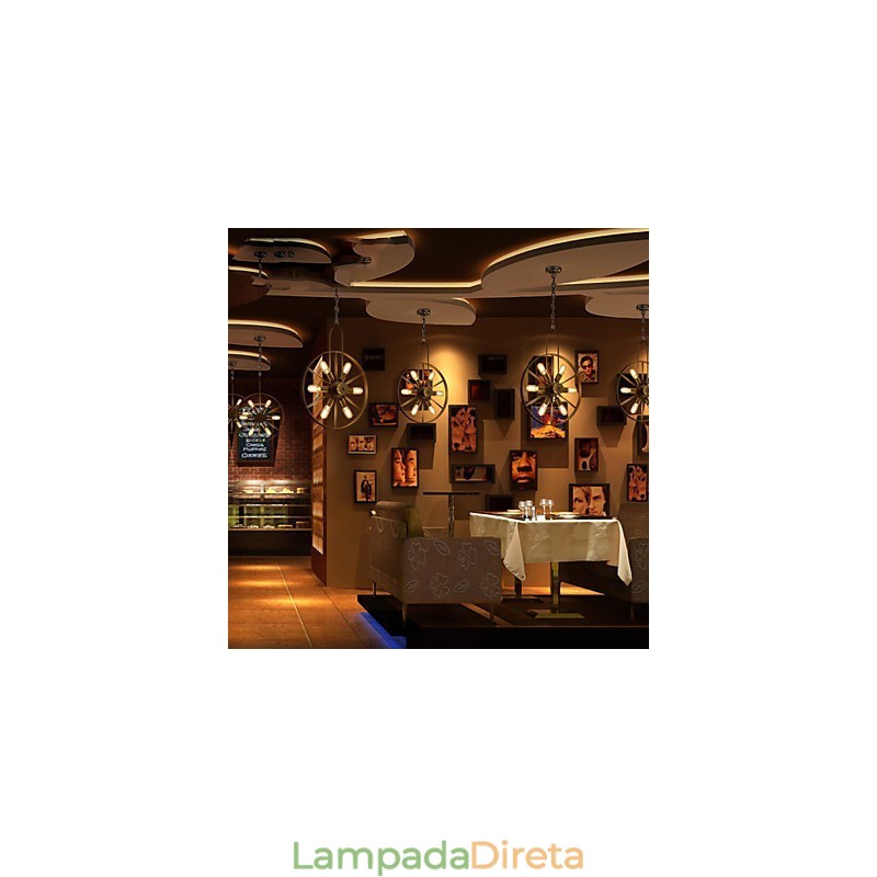 Retro Classic Metal Ceiling Lights Simples Luminárias Pendentes Café Luminária Pendente