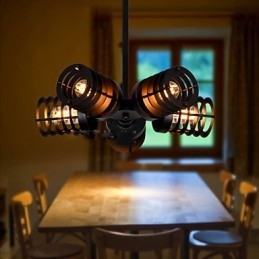 Retro Classic Metal Ceiling Lights Simples Luminárias Pendentes Café Luminária Pendente