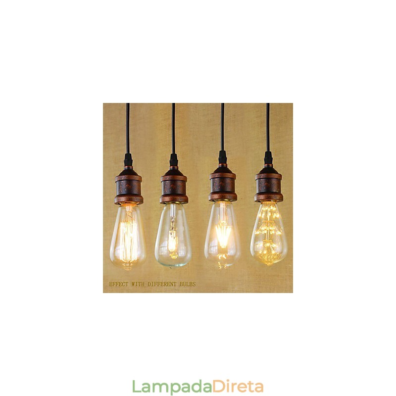Luzes Pendentes Tradicionais Clássico Vintage Retro Country Garagem Metal