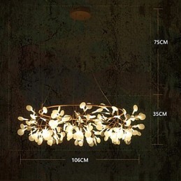 Country Designers Lustre de metal de latão antigo