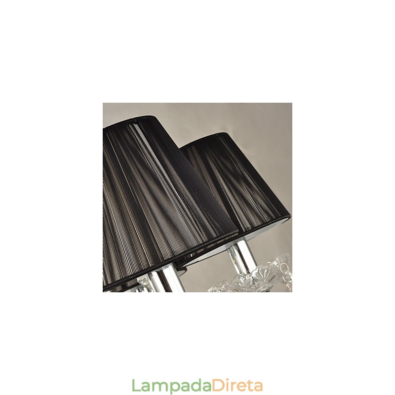 Lustre de Cristal Elegante com 8 Luzes