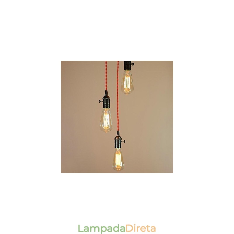 Montagem embutida em metal galvanizado estilo country mini