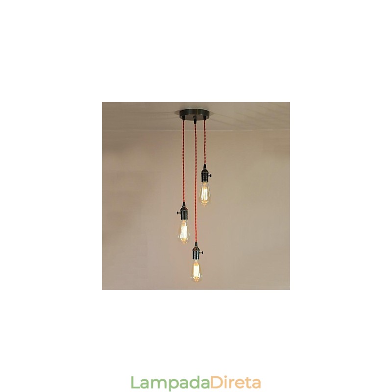 Montagem embutida em metal galvanizado estilo country mini