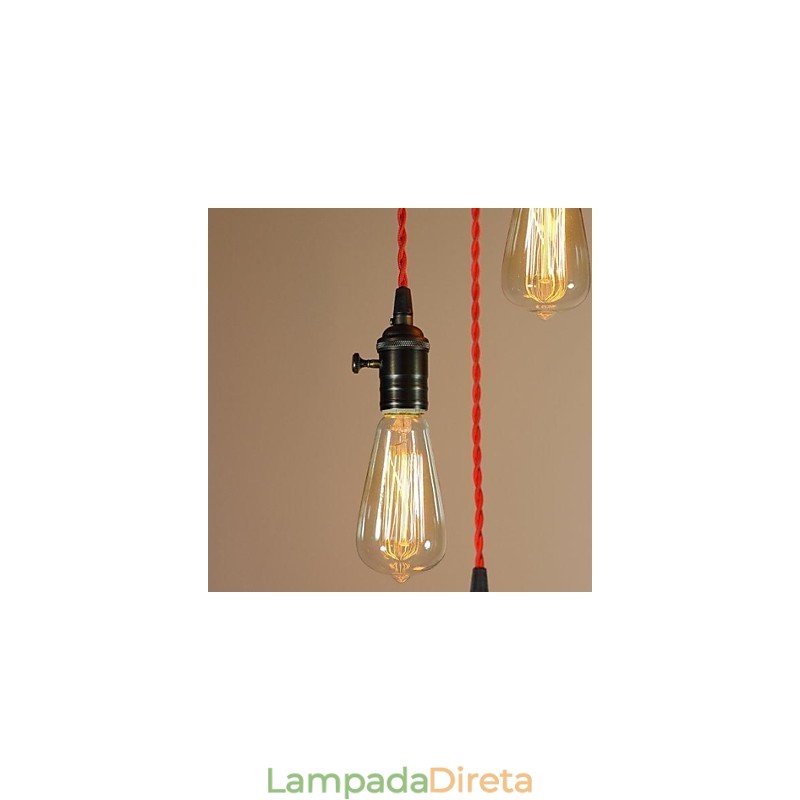 Montagem embutida em metal galvanizado estilo country mini