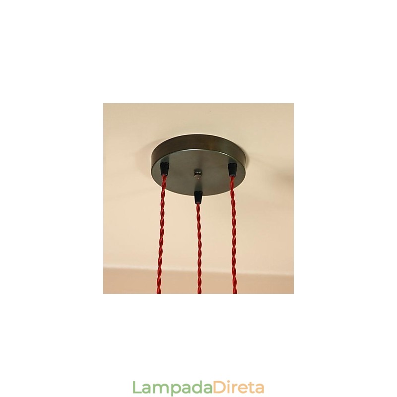 Montagem embutida em metal galvanizado estilo country mini