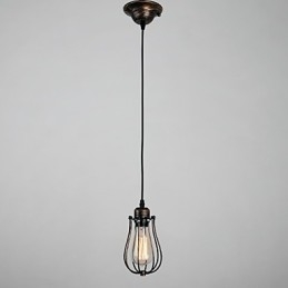 Mini Lâmpada Estilo Country 1 Luz Retro