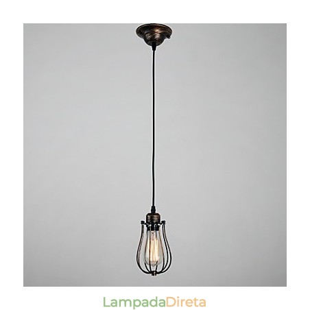 Mini Lâmpada Estilo Country 1 Luz Retro Mini Lâmpada Estilo Country 1 Luz Retro