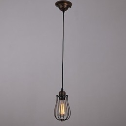 Mini Lâmpada Estilo Country 1 Luz Retro